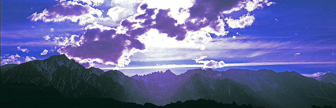 Panoramic Landscape Photography ~ Late Afternoon Winter Storm, Mount Whitney